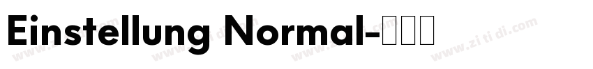 Einstellung Normal字体转换